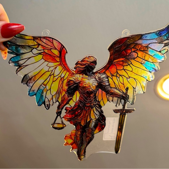 Archangel Michael acrylic sun catcher NWOT CHOICE OF 1 - Picture 1 of 9